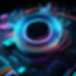 Abstract dynamic shapes in motion
