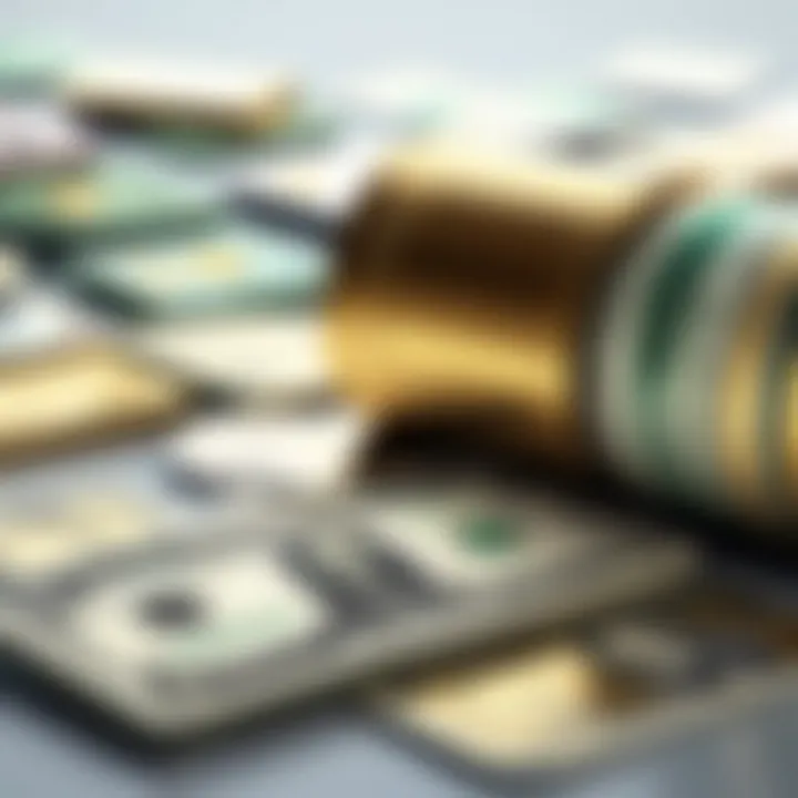 Abstract representation of seamless money movement