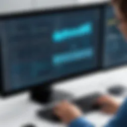 User navigating HR software interface
