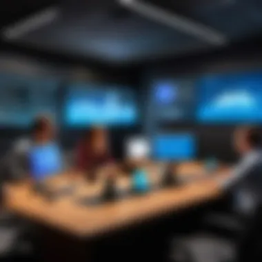 Group Collaboration with Breakout Rooms in Adobe Connect Group collaboration session in Adobe Connect highlighting breakout rooms
