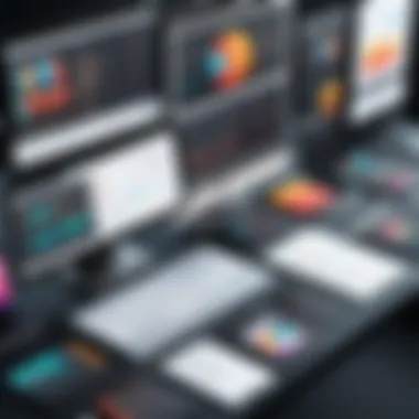 A visual representation of design functionalities across software