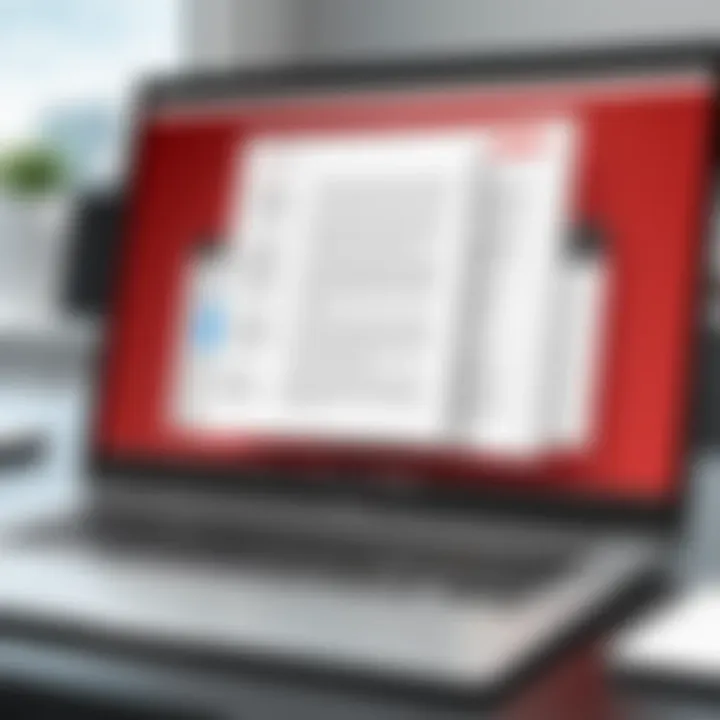 Conceptual image symbolizing professional applications of Adobe Reader