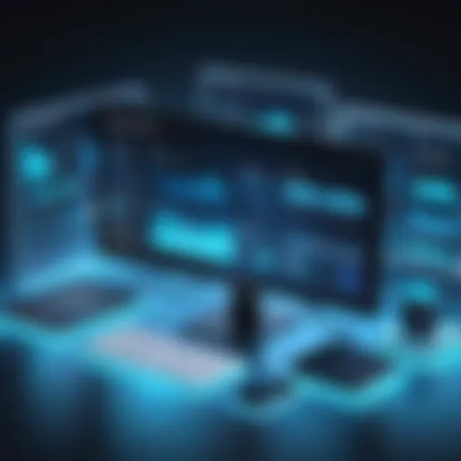 Visual representation of online data room features