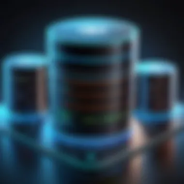 Visual Representation of Database Scalability Illustration of scalability in databases