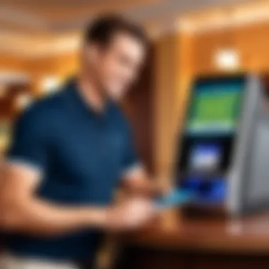 Seamless Transaction Experience Country club member enjoying seamless transaction experience
