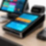 Sleek interface of a modern POS system