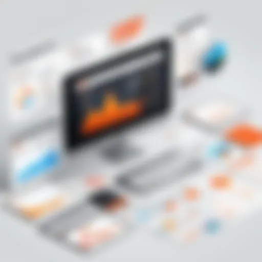 Graphical representation of Semrush features