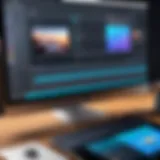 User interface of a top video maker app showing editing features