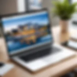 Showcasing a modern real estate website interface