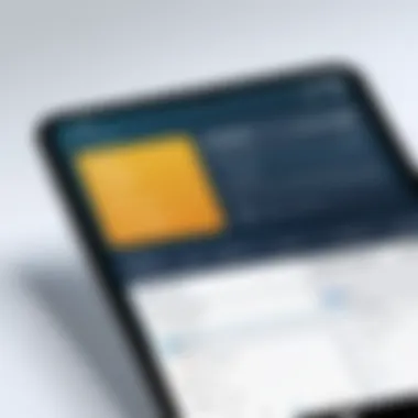 User Interface of a Schedule Builder App A user interface showcasing a scheduling app on a digital device
