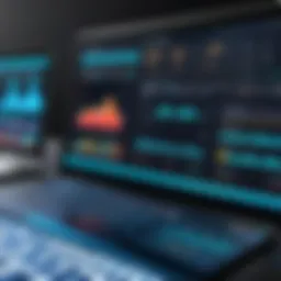 A sleek dashboard showcasing finance software for small businesses