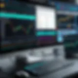 Elegant Bloomberg trading platform interface