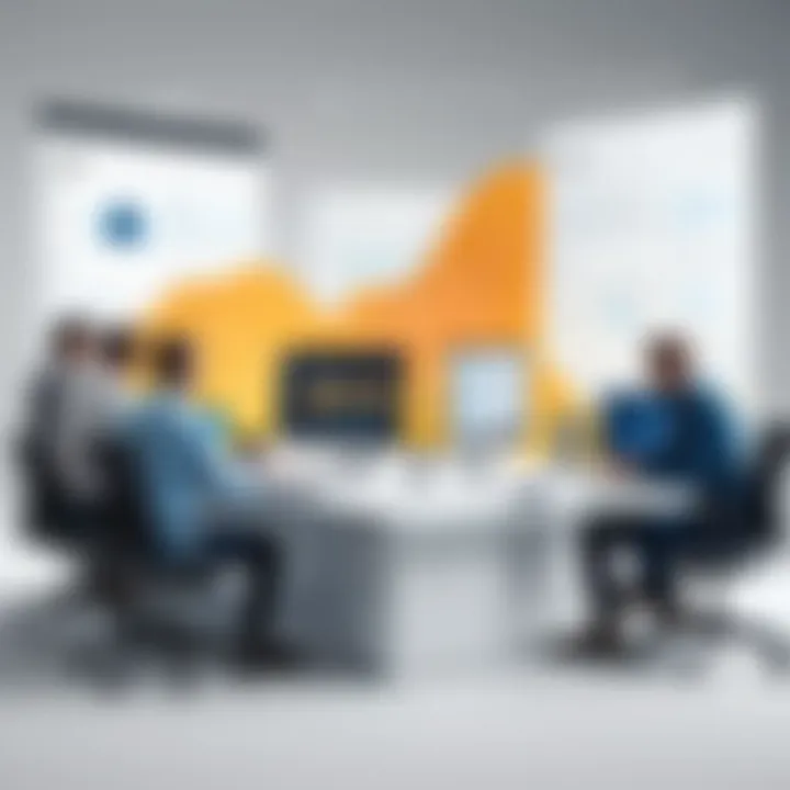 Illustration of collaborative team work on web prototypes