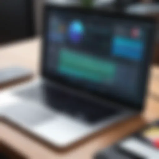 High-resolution screenshot of a graphic design application interface on MacBook