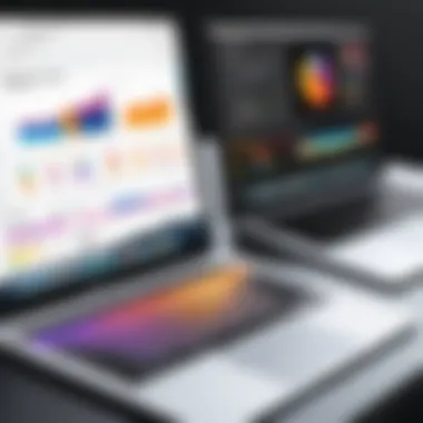 Comparison chart of popular graphic design software for MacBook
