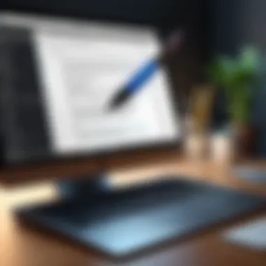 PDFpen Editing Tools and Features A detailed visualization of PDFpen's editing tools and features.