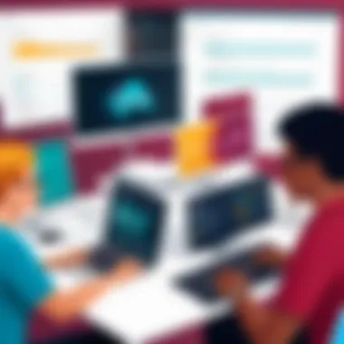 Enhancing Team Collaboration with Slack Illustration depicting the benefits of Slack in enhancing team collaboration