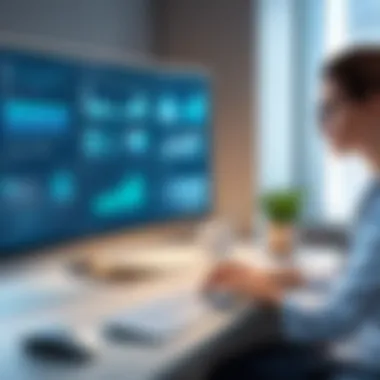 Patient Management Features in Digital Workspace A digital workspace showcasing patient management features.