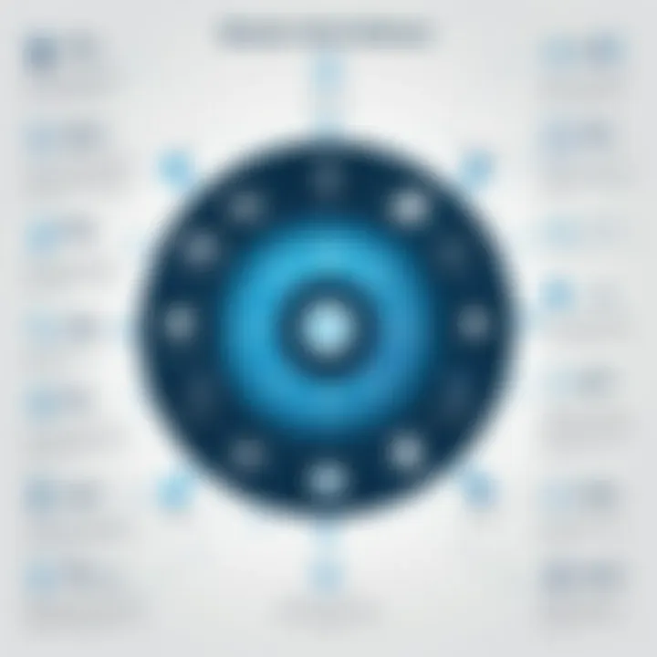Infographic showcasing key features of master data software