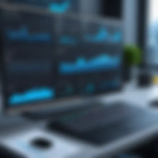 Visual representation of Sematext Monitoring dashboard