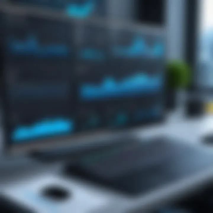 Visual representation of Sematext Monitoring dashboard