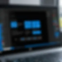 User interface of top screen share software