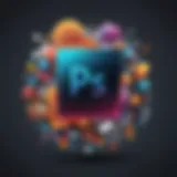 Creative Adobe Photoshop Subscription Concept