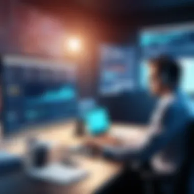 Visual of a strategic marketing meeting using insights from Datorama AI