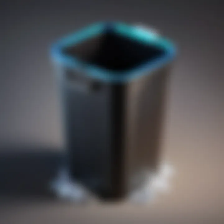 Illustration of trash can symbolizing deletion