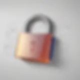 Digital security lock symbolizing document authenticity in Google Docs