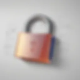 Digital security lock symbolizing document authenticity in Google Docs
