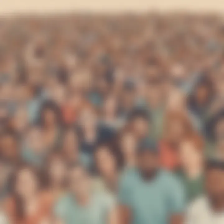 Diverse group of supporters engaging with a GoFundMe campaign online