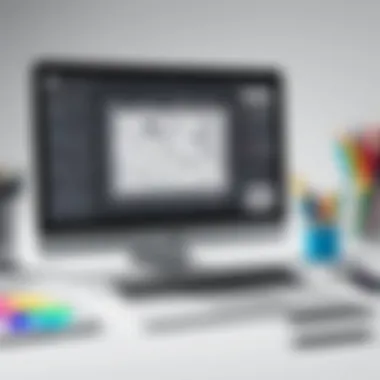 Customization Tools in Doodle Video Creation Software Doodle video creation software interface showcasing customization tools