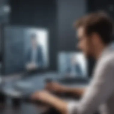 Mastering Virtual Engagement Engagement Techniques in Virtual Meetings Illustration
