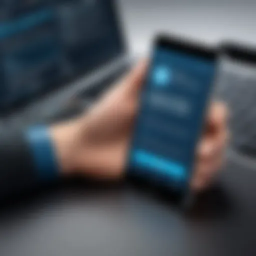 A mobile site builder interface displaying customization options