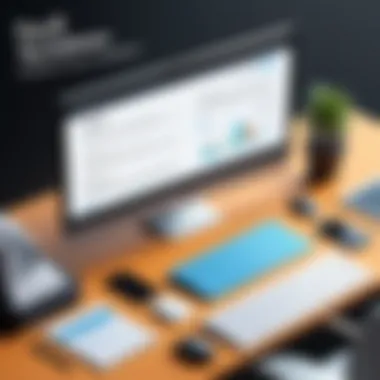 A graphic showcasing advantages of tax software