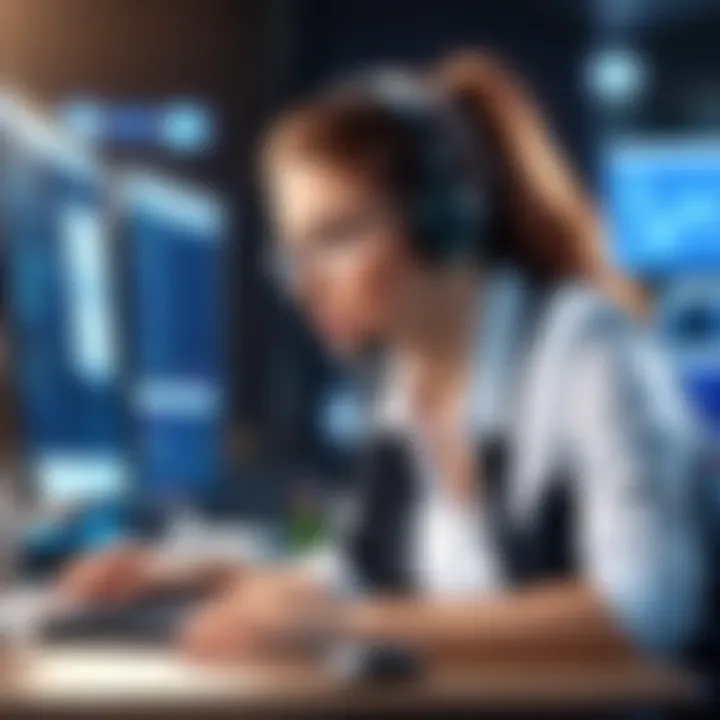 Screen capture of customer support options available in rent manager software
