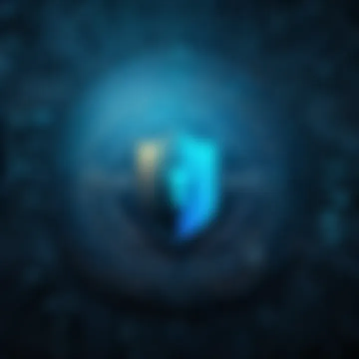 Encryption technology visual representation