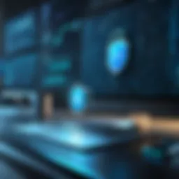 Secure file transfer interface with modern design