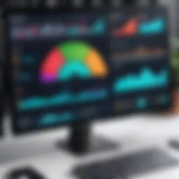 A digital dashboard showcasing financial analytics for non-profits.