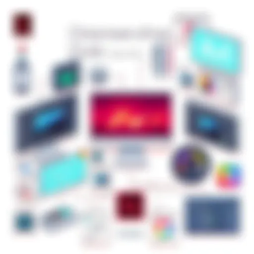 A captivating overview of the Adobe Creative Suite showcasing its diverse tools