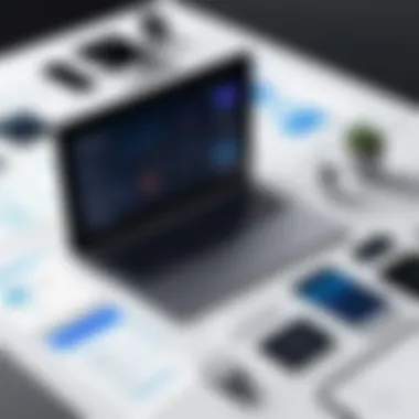 A comparison chart highlighting key features of leading accounting software options