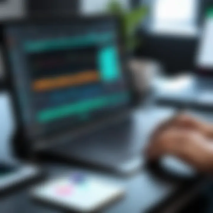A trader utilizing the thinkorswim platform on an iPad Pro in a dynamic environment.