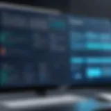 A user interface showcasing design build software features.