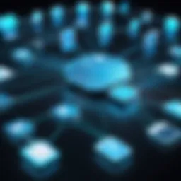 A digital network connecting various devices for file sharing