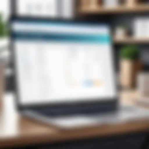 A sleek interface of inventory software on a Mac