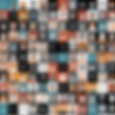 A collage of various topics covered in online conferences