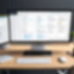 Visual representation of task management features
