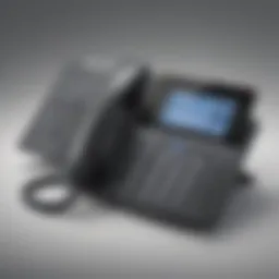 Illustration depicting PBX dialer solutions in a corporate setting