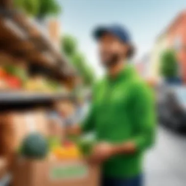 Customer Reviews of Delivery Services A customer rating and reviewing grocery delivery services online.